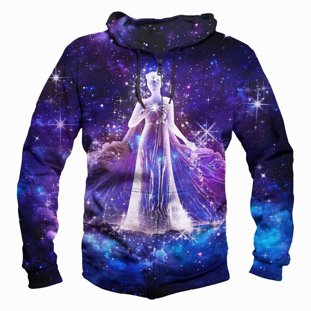 Virgo Horoscope Hoodies - Pullover Black Hoodie - Image 3