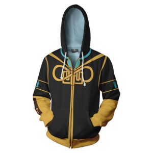 Vocaloid Megurine Luka Hoodies - Zip Up Yellow Hoodie