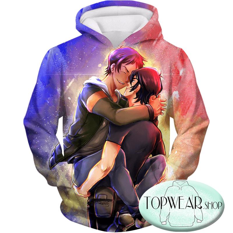 Voltron: Legendary Defender Hoodies - Cosplay Force Best Team Keith X Lance Cartoon Zip Up Hoodie - Image 2