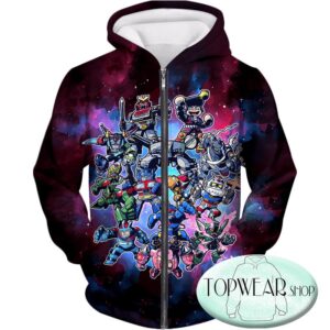 Voltron: Legendary Defender Hoodies - Super Cool Voltron Force Ultimate Zip Up Hoodie