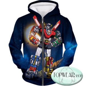 Voltron: Legendary Defender Hoodies -The Ultimate Defender of the Universe Zip Up Hoodie
