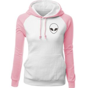 Women Hoodies - Women Hoodie Series Alien Icon Super Cute Fleece Hoodie