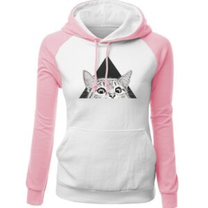 Women Hoodies - Women Hoodie Series Pet Cat Super Cute Fleece Hoodie