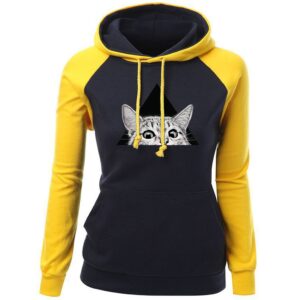 Women Hoodies - Women Hoodie Series Pet Cat Super Cute Fleece Hoodie