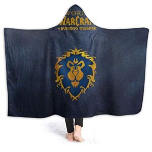 World of Warcraft Hooed Blankets - Wow Alliance Wearable Blanket Hoodie
