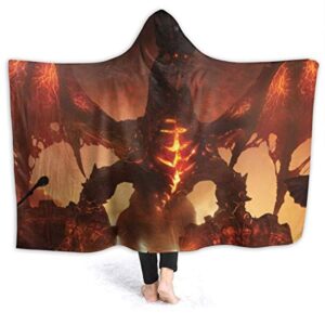 World of Warcraft Hooed Blankets - Wow Death Wing Wearable Blanket Hoodie