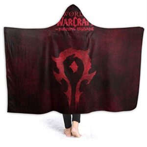 World of Warcraft Hooed Blankets - Wow Horde Wearable Blanket Hoodie