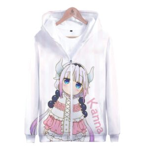 Xiaolin's Dragon Maid 3D Printed Zipper Hoodie