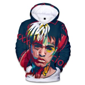 XXXTentacion Hoodies - Rapper XXXTentacion Colorful Commemorate Icon Hoodie