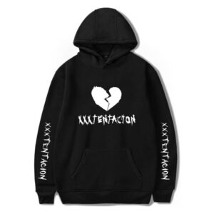 XXXTentacion Hoodies - Solid Color Popular Rapper XXXTentacion Heartbreak Icon Super Cool Hoodie