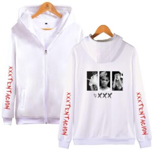 XXXTentacion Hoodies - Solid Color Rapper XXXTentacion Icon  Zip Up Hoodie