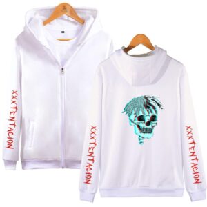 XXXTentacion Hoodies - Solid Color Rapper XXXTentacion Zip Up Hoodie