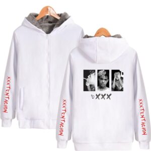 XXXTentacion Jackets - Solid Color popular Rapper XXXTentacion Icon Commemorate Fleece Jacket