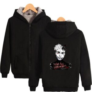 XXXTentacion Jackets - Solid Color Singer XXXTentacion Icon Super Cool Fleece Jacket
