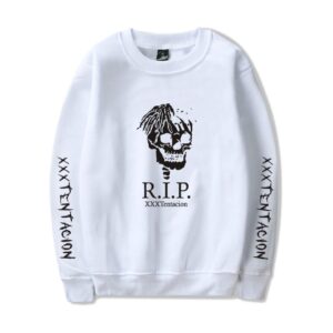 XXXTentacion Sweatshirts - Solid Color Popular Rapper XXXTentacion RIP Icon Sweatshirt