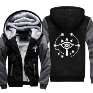 ZELDA Jackets - Solid Color ZELDA Game Icon Eye of The Truth Super Cool Fleece Jacket