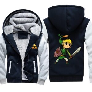 ZELDA Jackets - Solid Color ZELDA Link Game Icon Super Cool Fleece Jacket